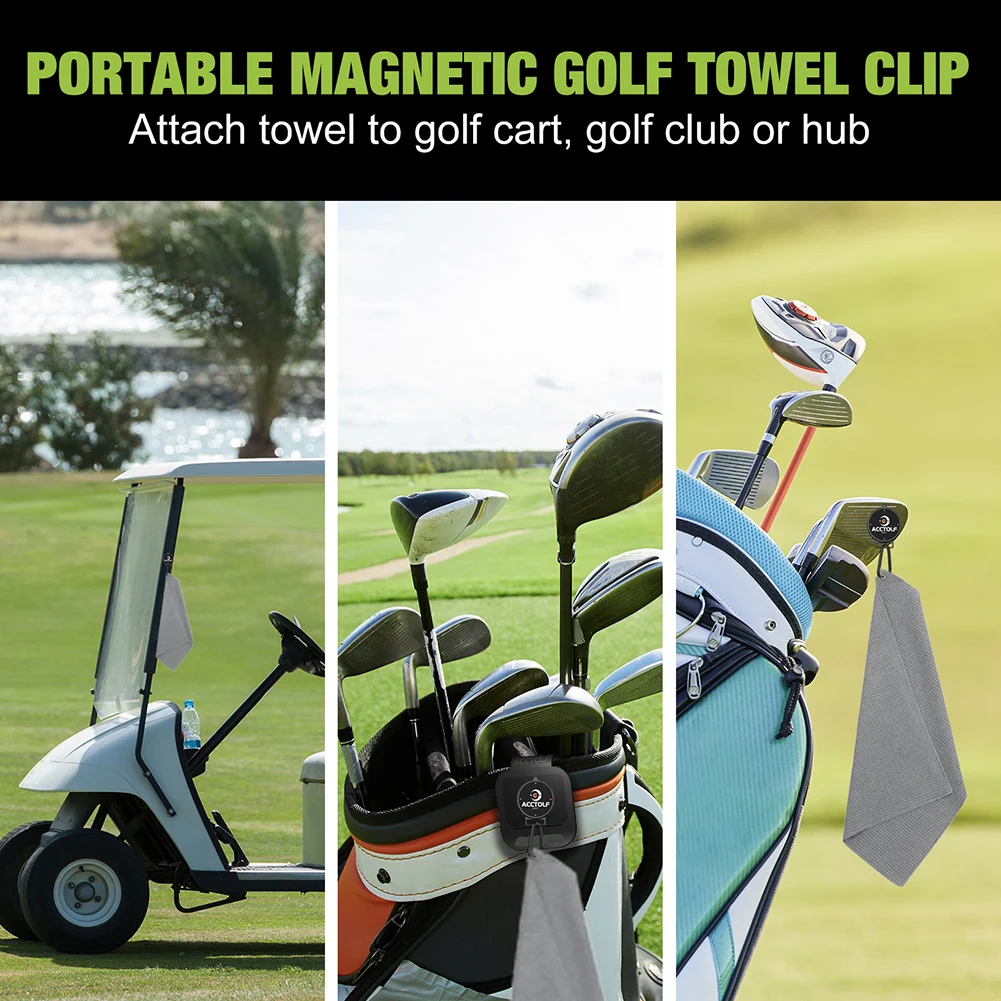 Magnetic Golfs Towel Clip Strong Holds Clip To Golfs Carts Golfs Accessories