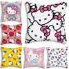 Cute Funny Cartoon Hello Kitty Pillow Covers Cartoon Sofa Decorative Home Double-sided Printing Short Plush Cute Cushion Cover 2
