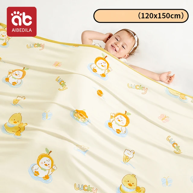 AIBEDILA Knitted Double-layer Banket Muslin Swaddles Wrap Burpy Towel Scarf Bibs Baby Blankets Newborn Diape 6