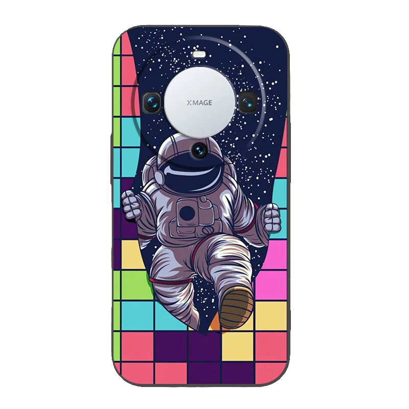 Cartoon Astronaut Star Space Handy hülle Abdeckung für Huawei Mate 60 Pro P50 P40 P30 P20 P10 P Smart Y6 Y7 Y9 plus Silikon TPU Shell – Detail 6