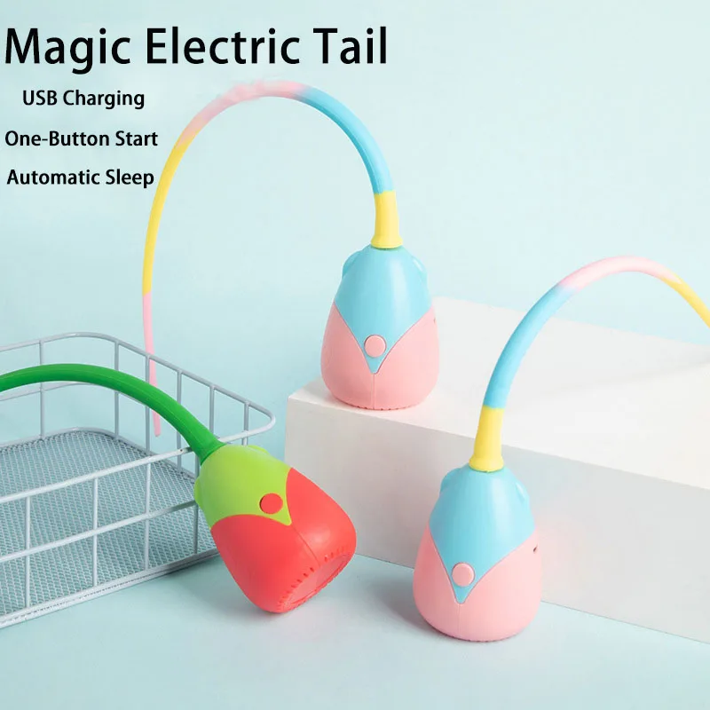 Interactive Cat Toy USB Electric Intelligent Rolling Ball Toy Cats Pet Silicone Automatic Rotate Mouse - PeticaDeals