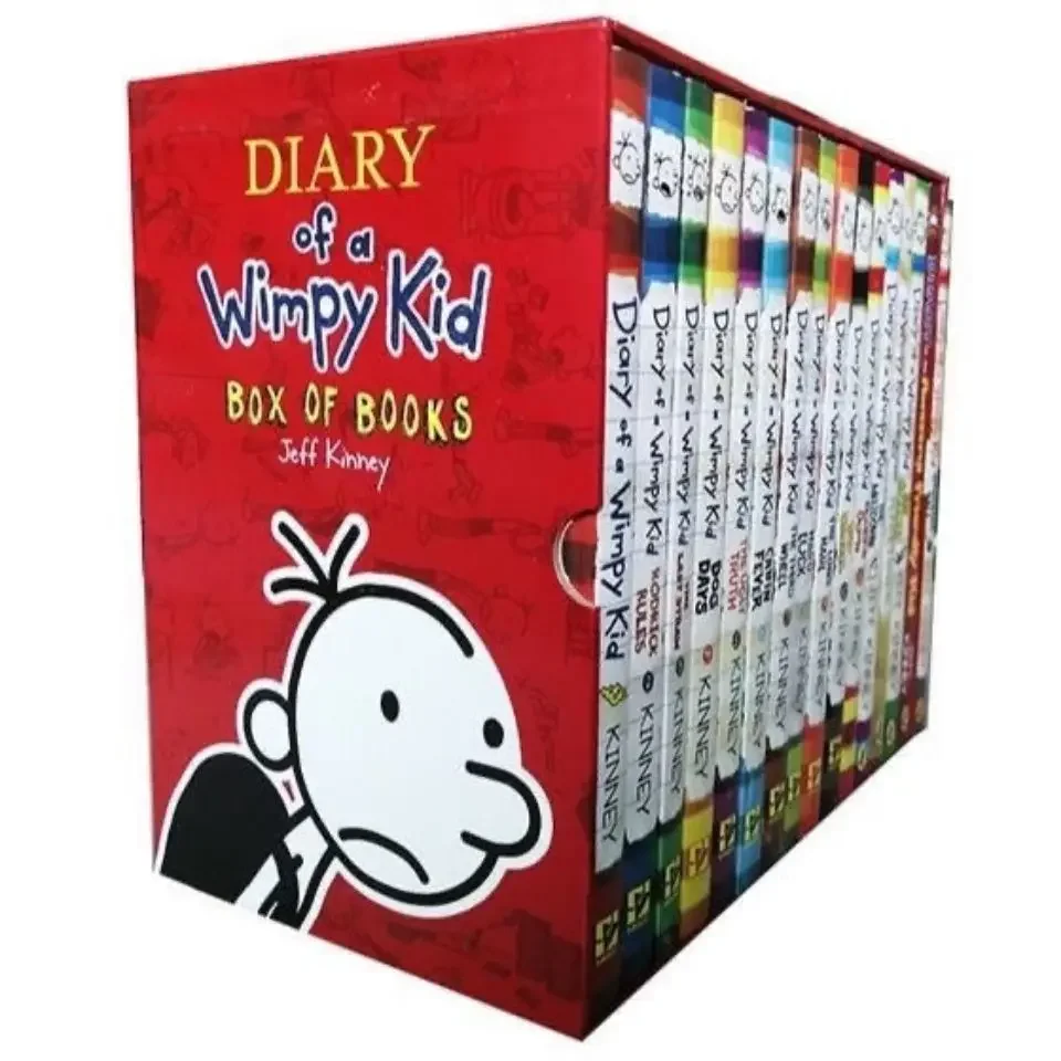 

Wimpy Kid Diary English 16-volume set children's black and white page story picture book English extracurricular reading book