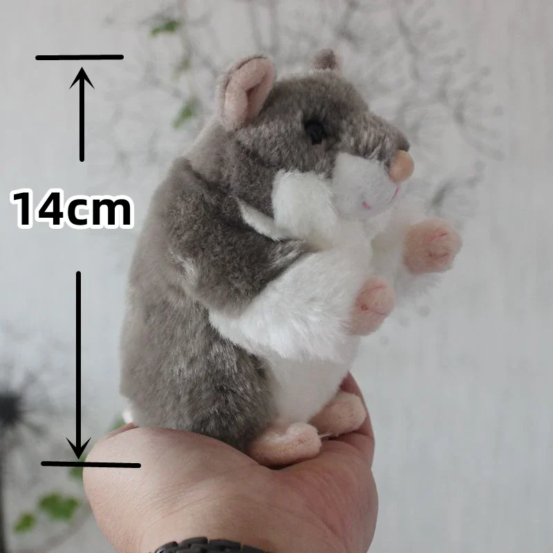 Chinchilla High Fidelity Anime Cute Plushie Hamster Plush Toys Lifelike Animals Simulation Stuffed Doll Kawai Toy Gifts For Kids 2