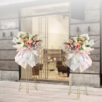 Elegant Wedding Flower Stand Set of Two, Durable Gold Crown-Shaped Steel Stand for Wedding, Party, and Event Decoration, Holds 1
