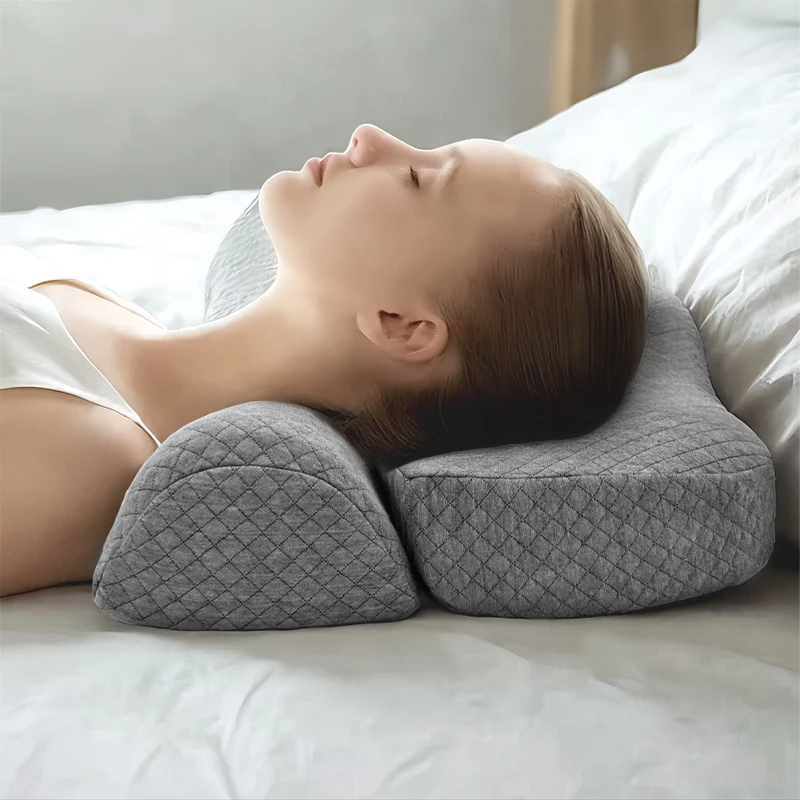 Memory Foam Pillow for Side Sleeper Neck Support Cervical Bed Pillow