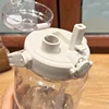 1.5/2Liter Sport Straw Water Bottle with Time Scale Plastic Summer Cold Juice Water Cup Large Capacity Portable Travel Bottles 4