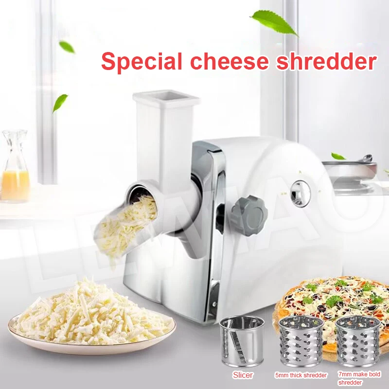 LEWIAO Electric Cheese Ham Grater Commercial Butter Slicer Shredder 300w  Vegetable Shredded Slicing Machine - AliExpress