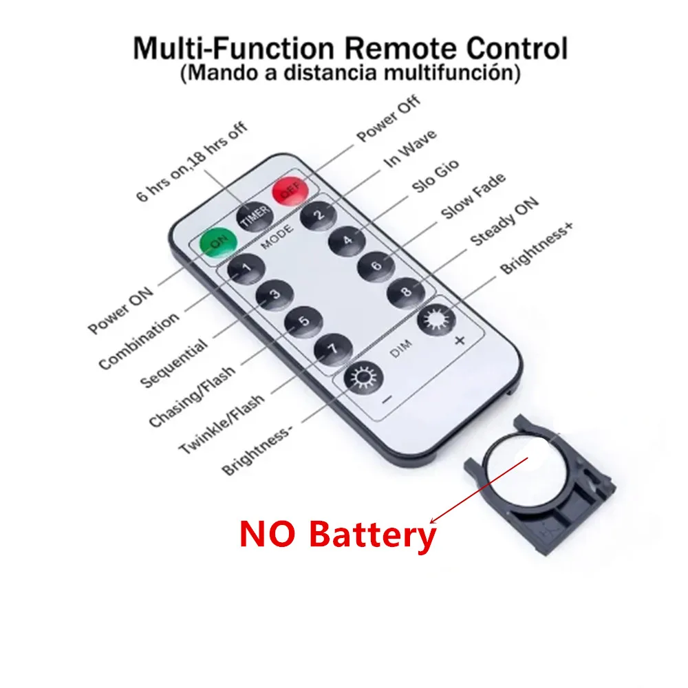 Description Picture 6 of itemLed Garland Curtain Light 8 Modes Remote Control Fairy Tale Light String Wedding Christmas Home Decoration Birthday Party Light