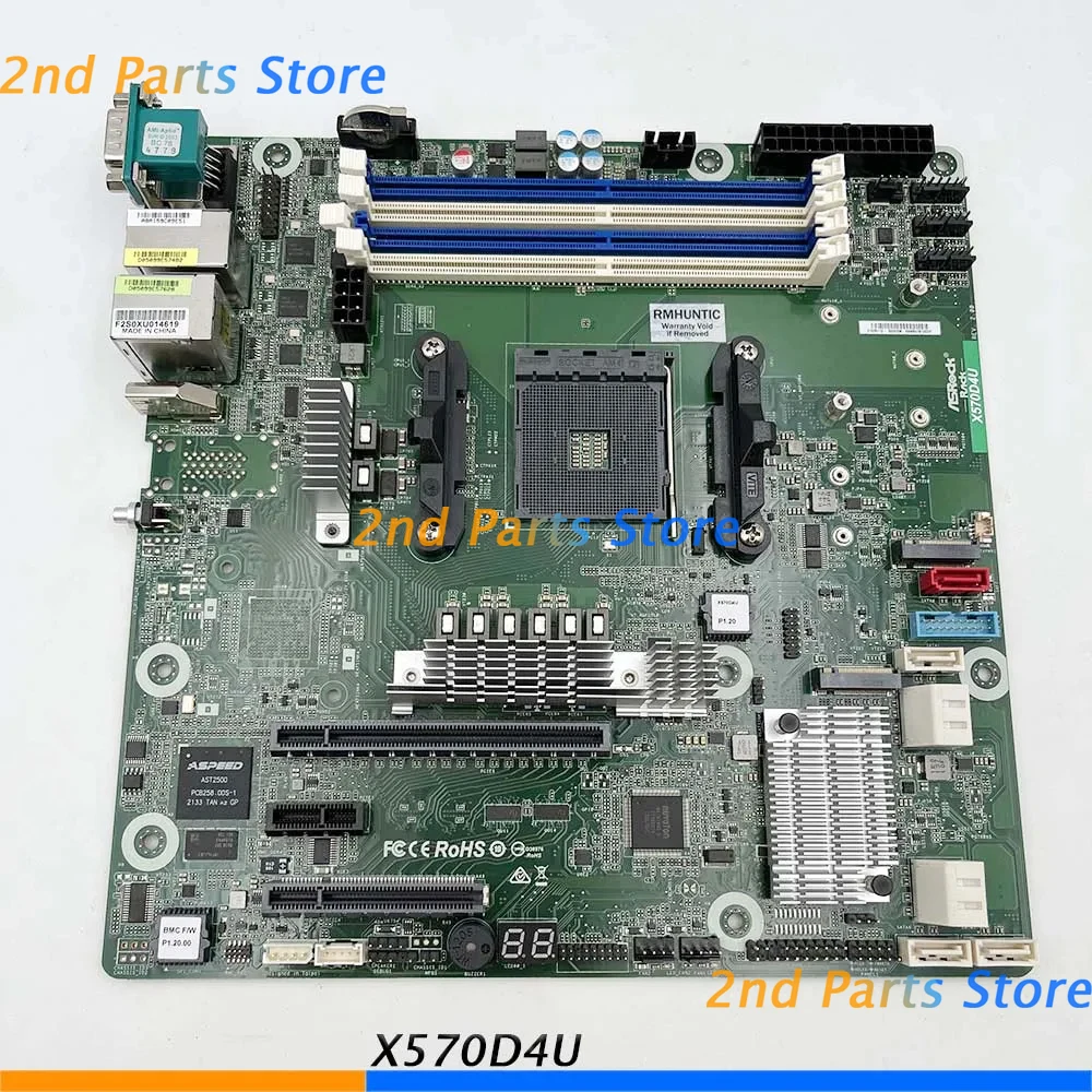 Brand New Server Motherboard For AsRock Rack X570D4U Supports for Ryzen 5000 AM4 PGA 1331 DDR4 High Quality 2 Brand New Server Motherboard For AsRock Rack X570D4U Supports for Ryzen 5000 AM4 PGA 1331 DDR4
