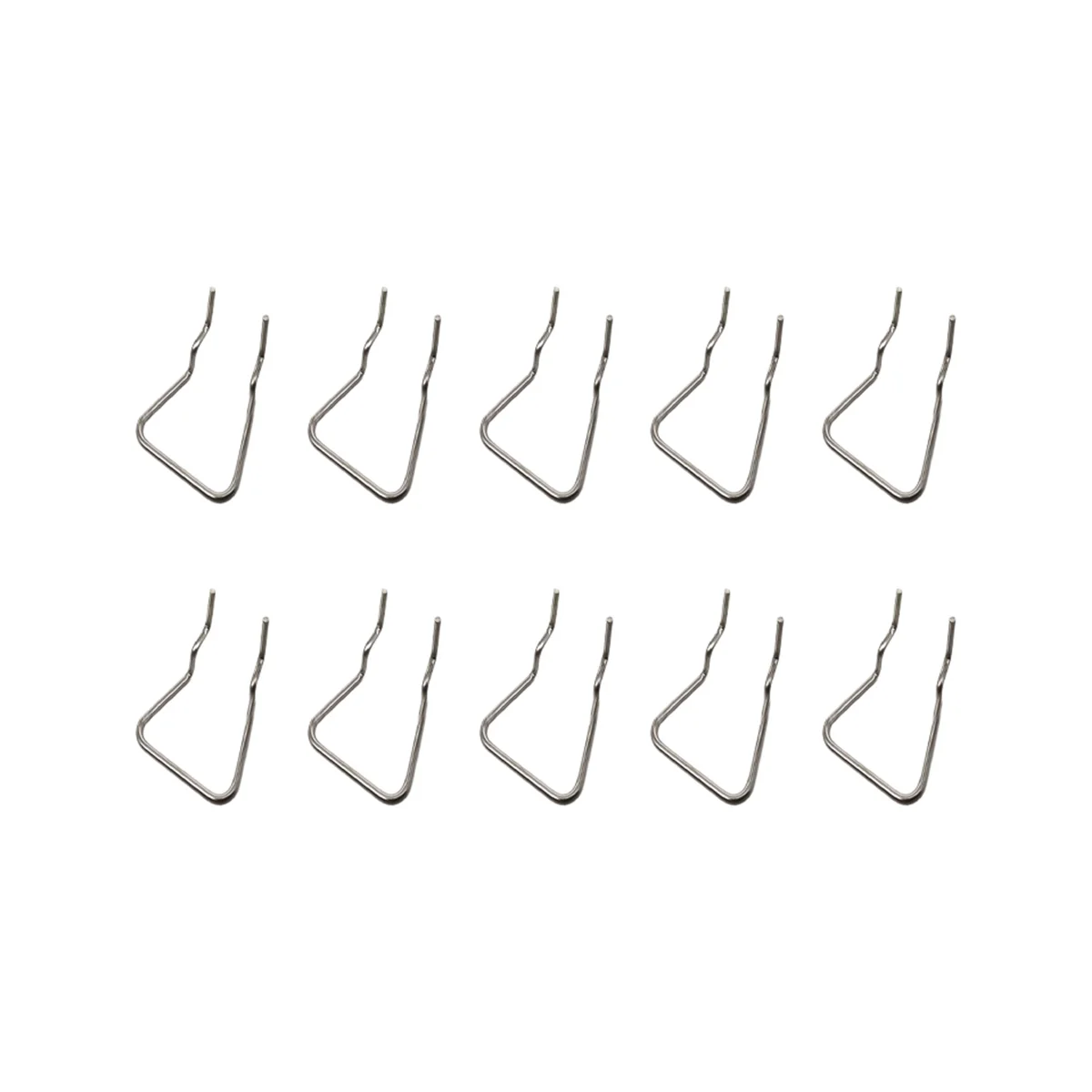 

10Pcs Accessories Shelving Display Hooks for Shop Supermarketwall Hanging Tool Hook Stainless Steel Pegboard Hook