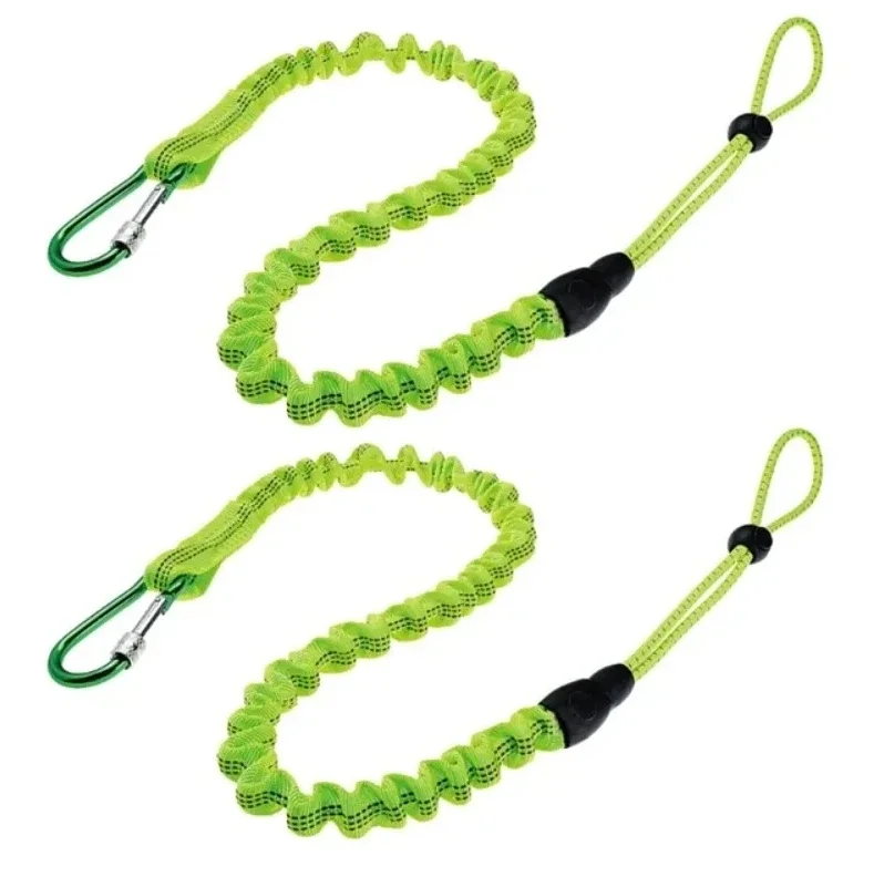 Safety Bungee Tool Lanyard with Carabiner – Anti-Fall Rope for Camping, Climbing, and Aerial Work 2