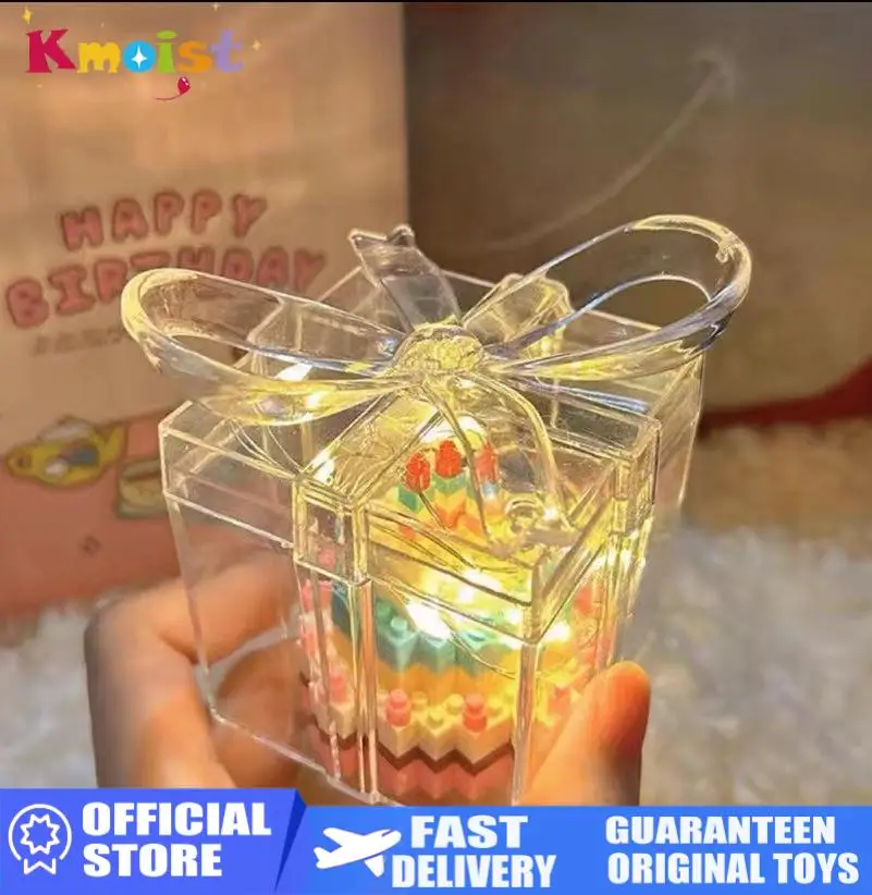 Micro Building Blocks Cake Toys for Kids Assembly Toys Mini Bricks Light Particle Educational Toy Figure Children Birthday Gifts
