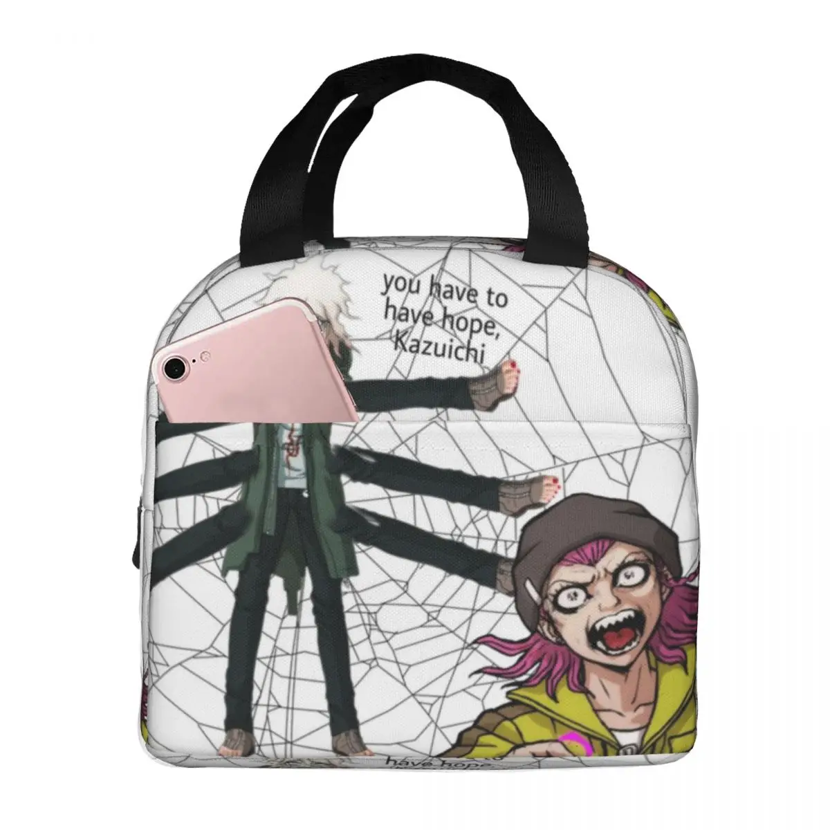 

Spider Nagito And Kazuichi Insulated Lunch Bags Picnic Bags Thermal Cooler Lunch Box Lunch Tote for Woman Work Children School