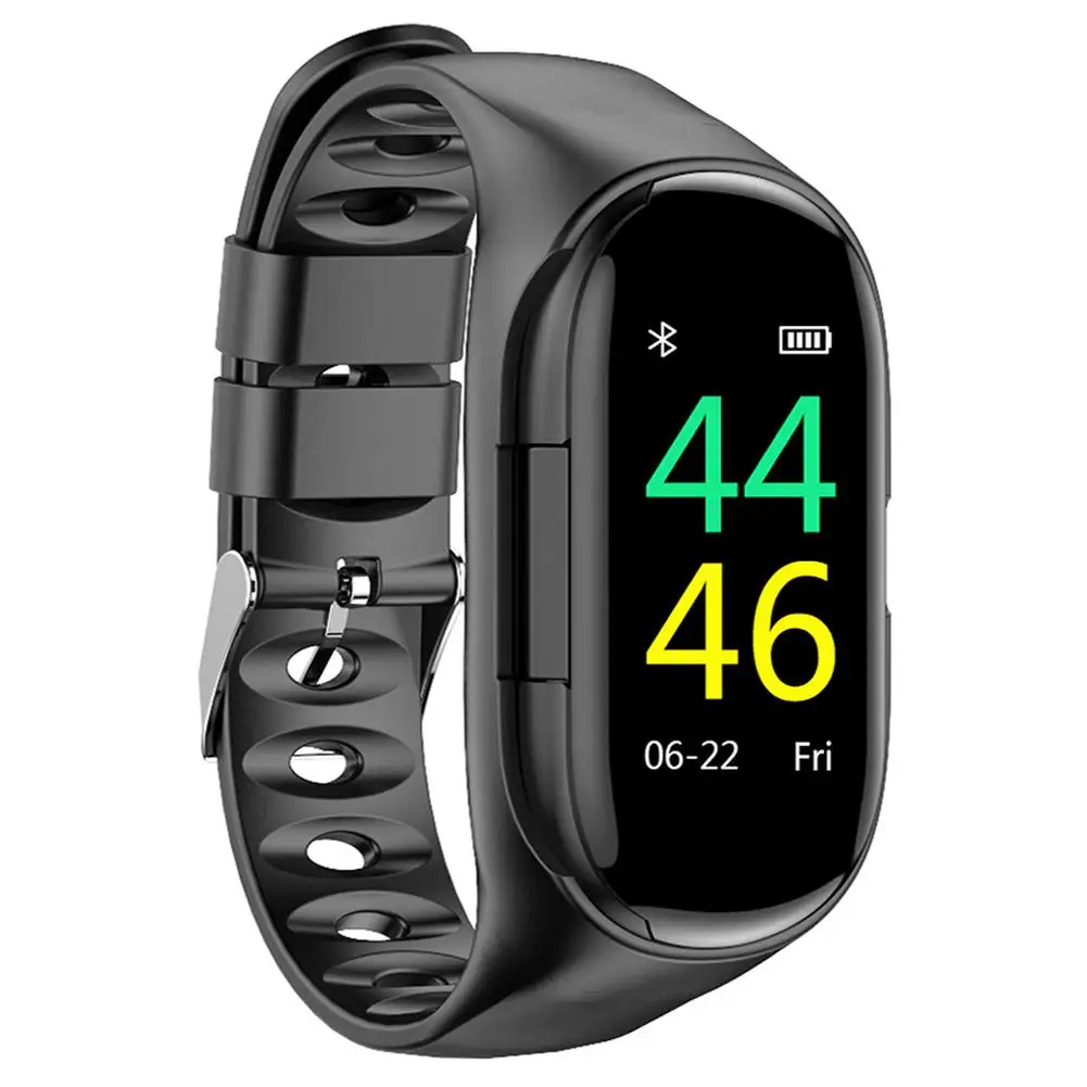 M1 Smart Bracelet and TWS Bluetooth-compatible Headset 2 In 1Ultra-long Standby Heart Rate Monitoring Sports Smart Bracelet 