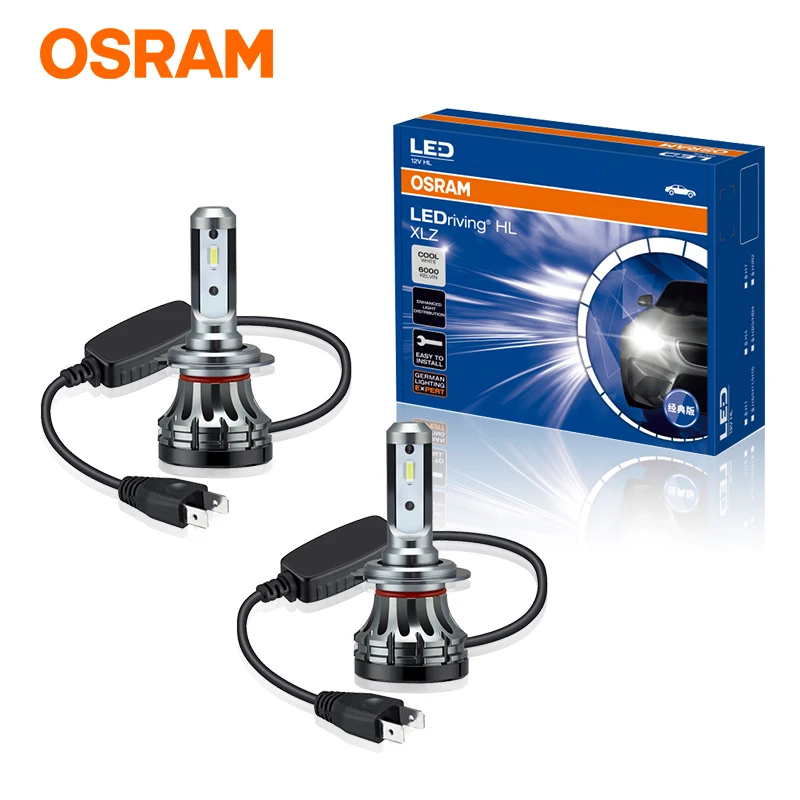 OSRAM bombillas LED H7 H4 para Luz antiniebla para Auto H16 H8 H1 H11 HIR2 9012 HB4 9006 HB3 9005, lámparas de 6000K, diodos blancos fríos Turbo| | - AliExpress