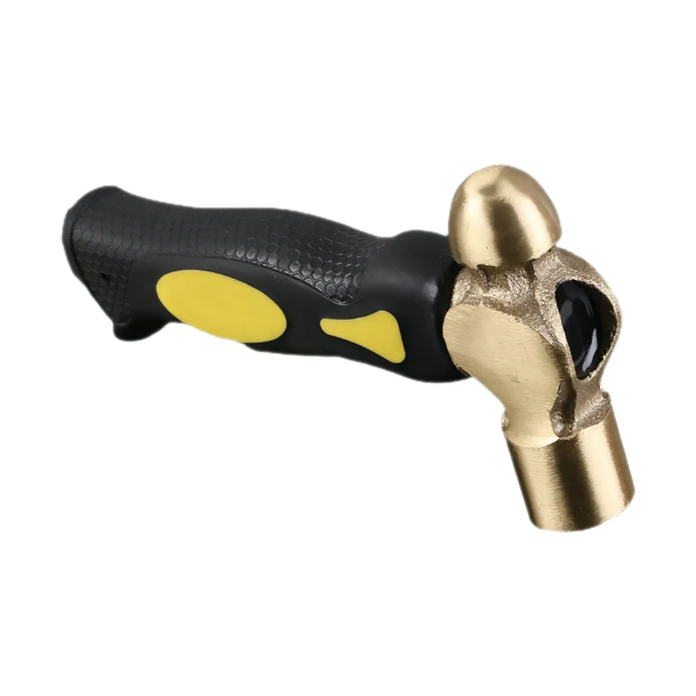 

1Lb Brass Metal Stamping Hammer Double-Face Mallet Heads Brass Hammer for DIY