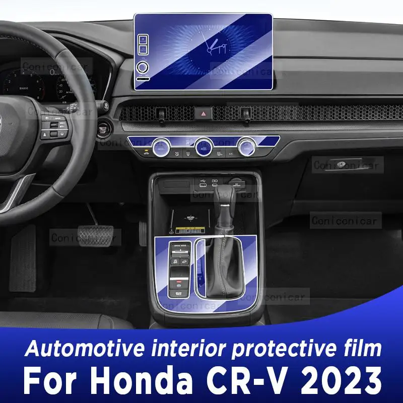 

For Honda CR-V CRV 2023 Gearbox Panel Navigation Automotive Interior Screen TPU Protective Film Anti-Scratch Sticker Accessories