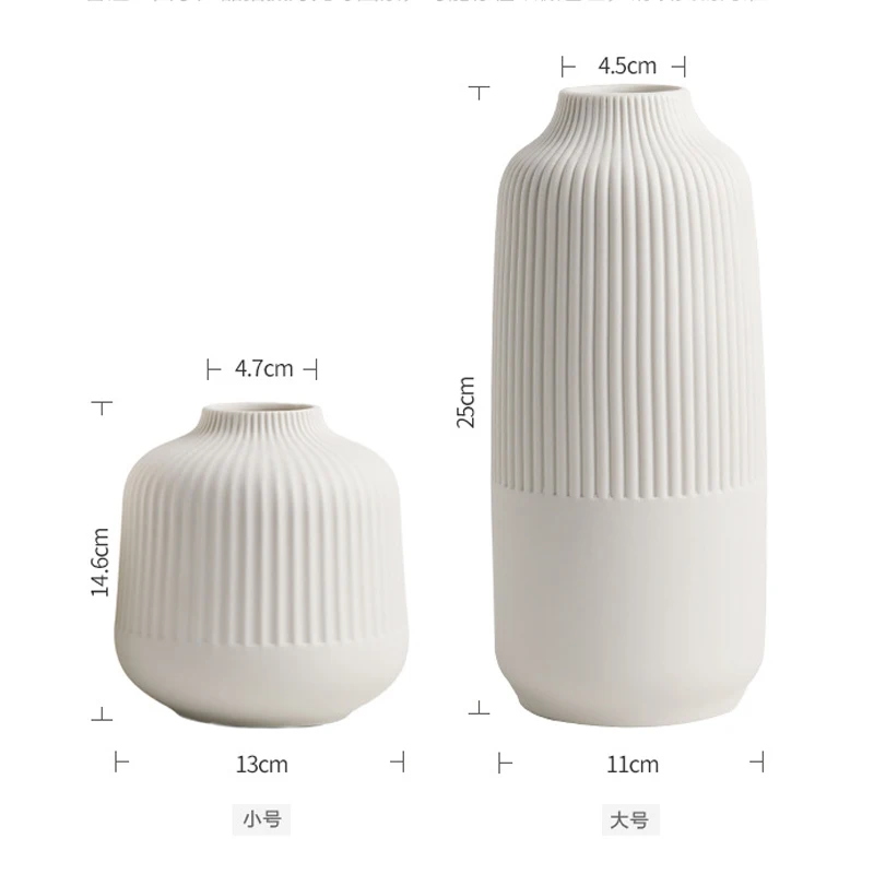 Ceramic Vase Decoration Living Room Flower Arrangement Decoration Light Luxury High-end Flower Arrangement Handicraft Decoration 6