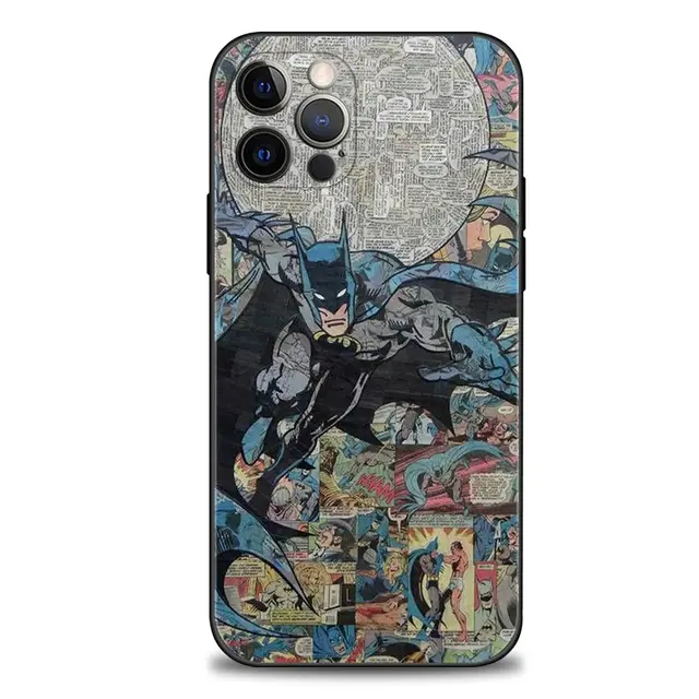 Phone Case for iPhone 13 12 11 Pro Max XR X XS 8 7 6 6S Plus 13mini 5 5S SE 12mini Cover Silicon Coque Batman Cartoon B11