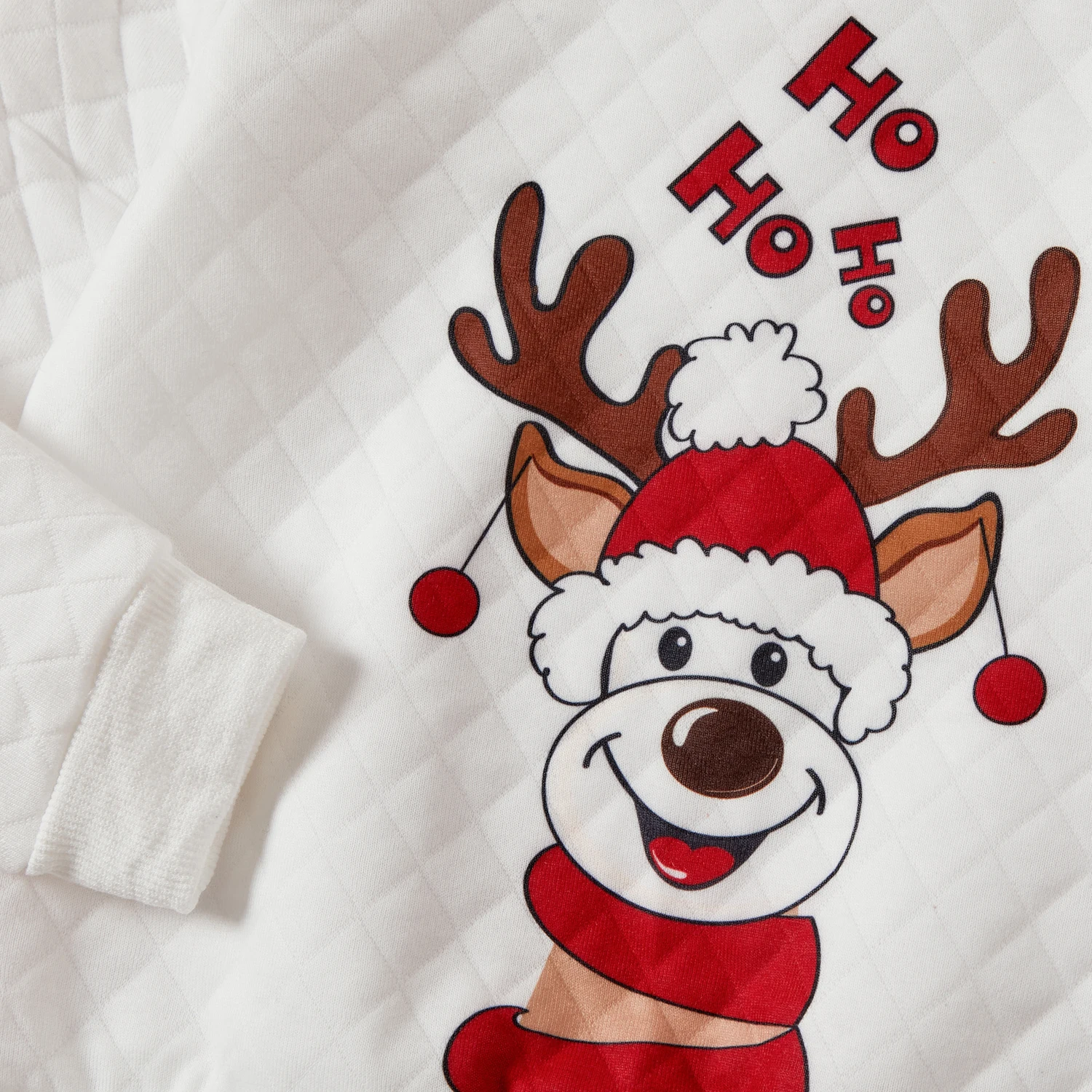 thumbnail image 5 of Camisetas de manga larga con estampado de renos a juego para toda la familia de Navidad de PatPat, 5 of 5