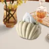 Ceramic Tissue Box  Napkin Holder Box Pearl Shell Shape Mermaid Cute Storage HOME Coffee Restaurant Hotel Bedroom Desktop Decore 4