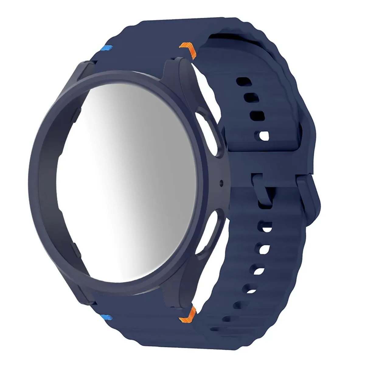 Silicone Watch Band with Case and Screen Protector Bumper