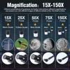 ALLFOCUS Astronomical Telescope , 70mm Aperture Refractor Portable Travel 15-150X Telescope with Phone Adapter &Wireless Remote 3