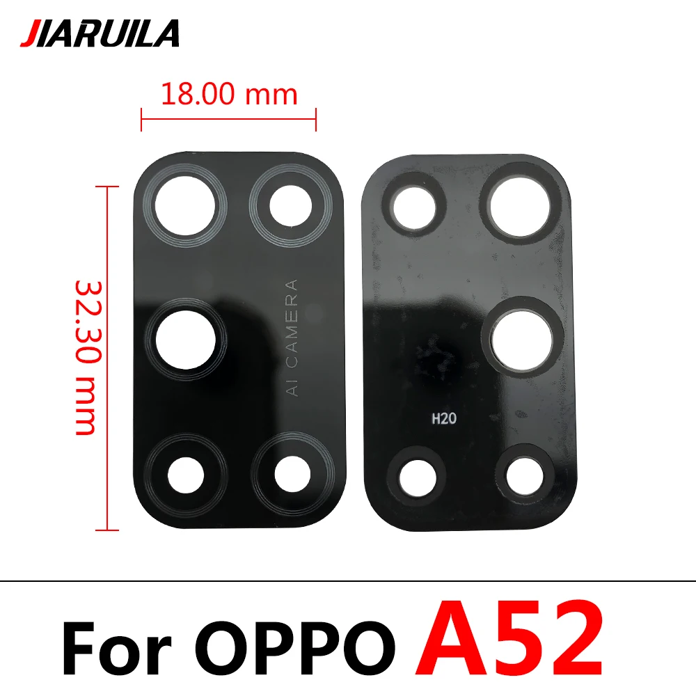 스티커 포함 후면 유리 카메라 렌즈, OPPO A16 A52 A53 A54 A74 A93 A57 A4G A77 A57E A73 5G A77S A56 A76, 100 개, 신제품