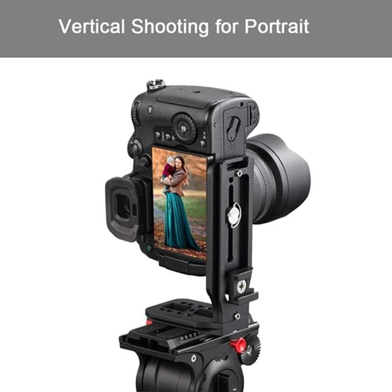 DSLR 카메라 L 브래킷, 수직 수평 스위칭 삼각대 퀵릴리즈 플레이트, 캐논 니콘 스태빌라이저 삼각대용