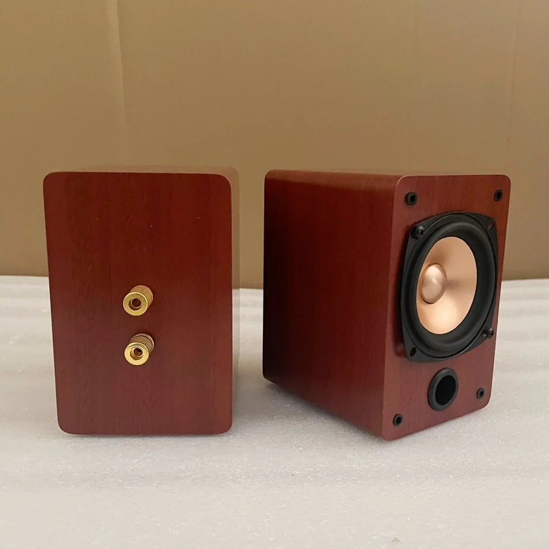KYYSLB 3 Inch Full Frequency Speaker Amplifier Wooden Fever Passive Bookshelf Speaker Diy Computer Audio HIFI LoudSpeaker