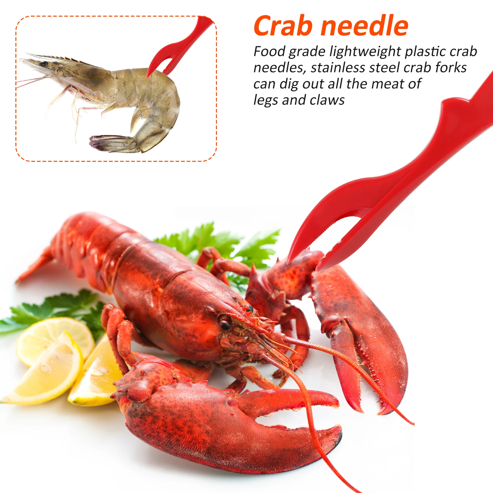 Seafood Tools Set 9/12/16PCS Lobster Cracker Forks Nut Cracker Shell Claw Lobster Shellers Crab Leg Kitchen Tools