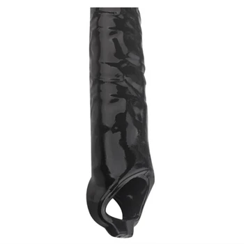 Reusable Penis Sleeve Big Penis Extender Condom Cock Extension Dick Enlargemen Sex Toys For Men Enlargement Time Delay 5