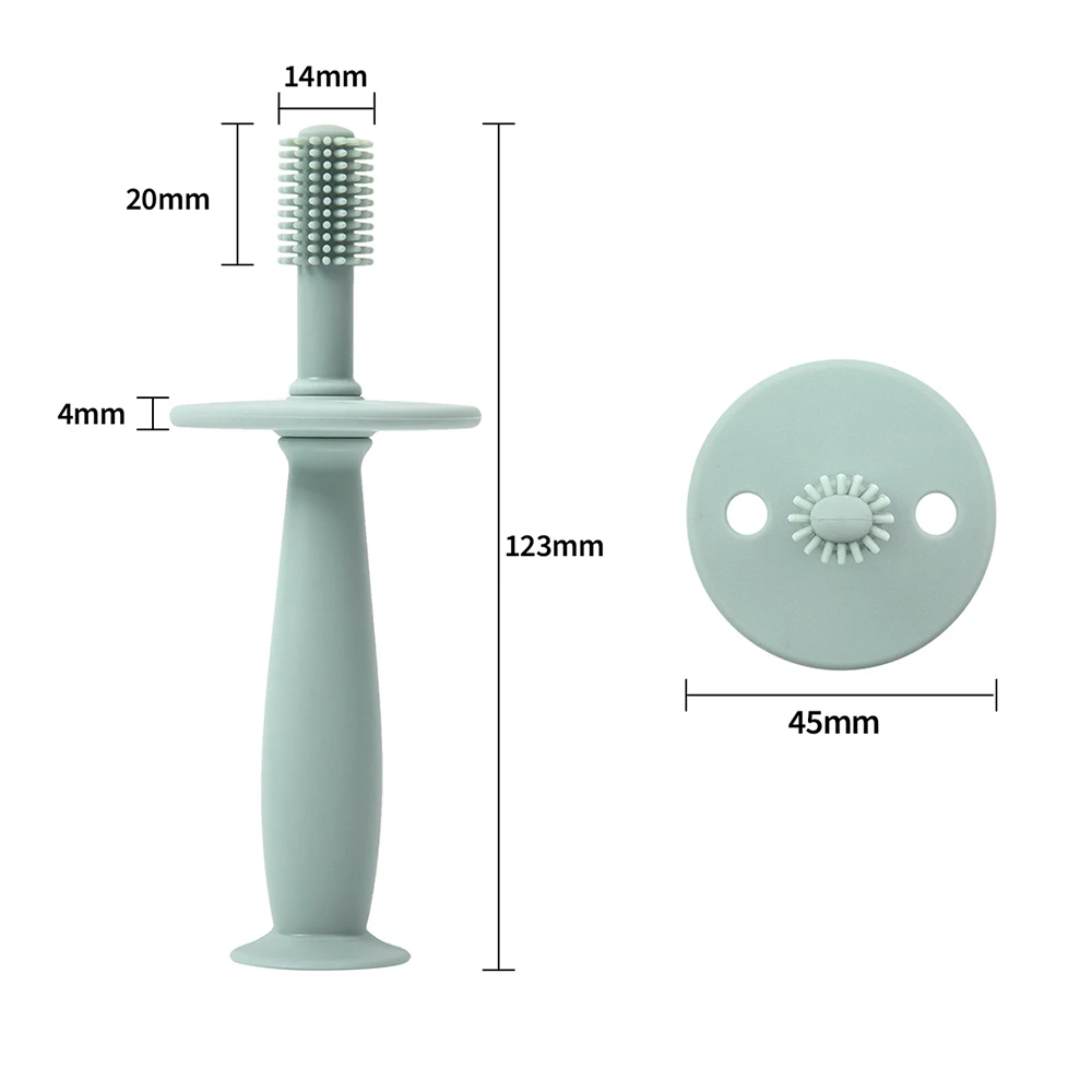 Baby Soft Toothbrush BPA Free Silicone Infant Tooth Teeth Clean Brush Food Grade Silicone Bebes Oral Health Care Kid Items 5