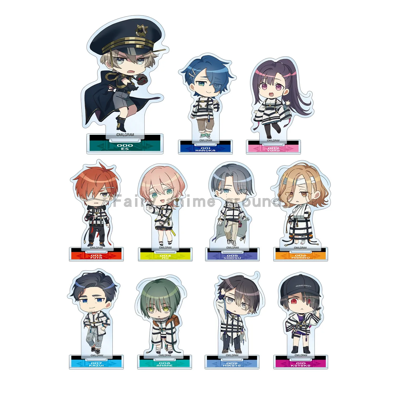 

Anime MILGRAM Mini Action Figure Doll Shidou Kirisaki Es Haruka Sakurai Yuno Acrylic Stand Model Plate Cosplay Toy for Gift