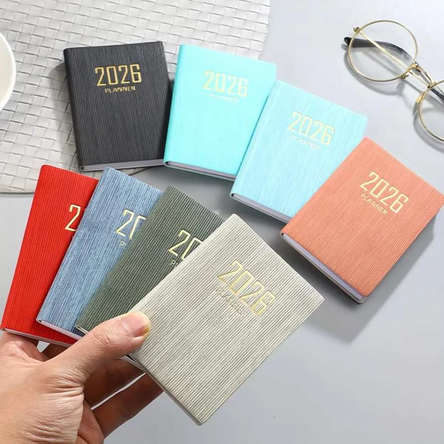 Compact 2026 Weekly Planner - Pocket-Sized, Portable Daily Schedule Book