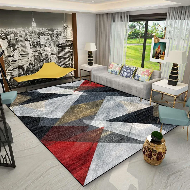 Modern Luxury Geometric Carpet Decoration Living Room Large Size Rug Home Sofa 200x300 Cm Area Rugs Bedroom Bedside Non-slip Mat 4