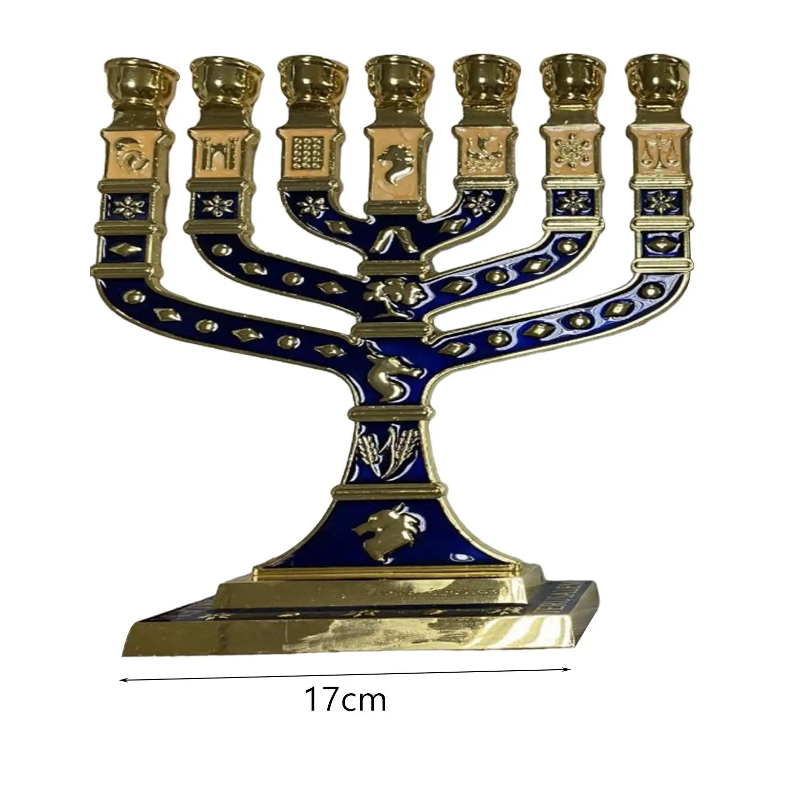 Menorah Candelabrum Candle Holder Ornament Candelabrum Metal Candlestick