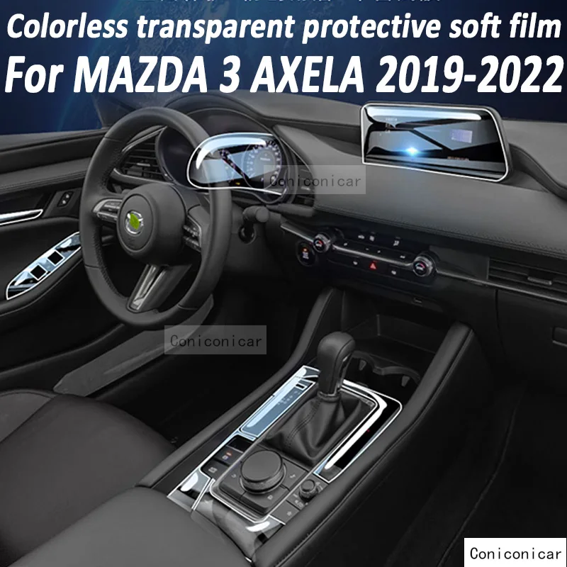 

For MAZDA 3 AXELA 2019-2022 Gearbox Penal Navigation Automotive Interior Screen Protective Film TPU Anti-Scratch Sticker Protect