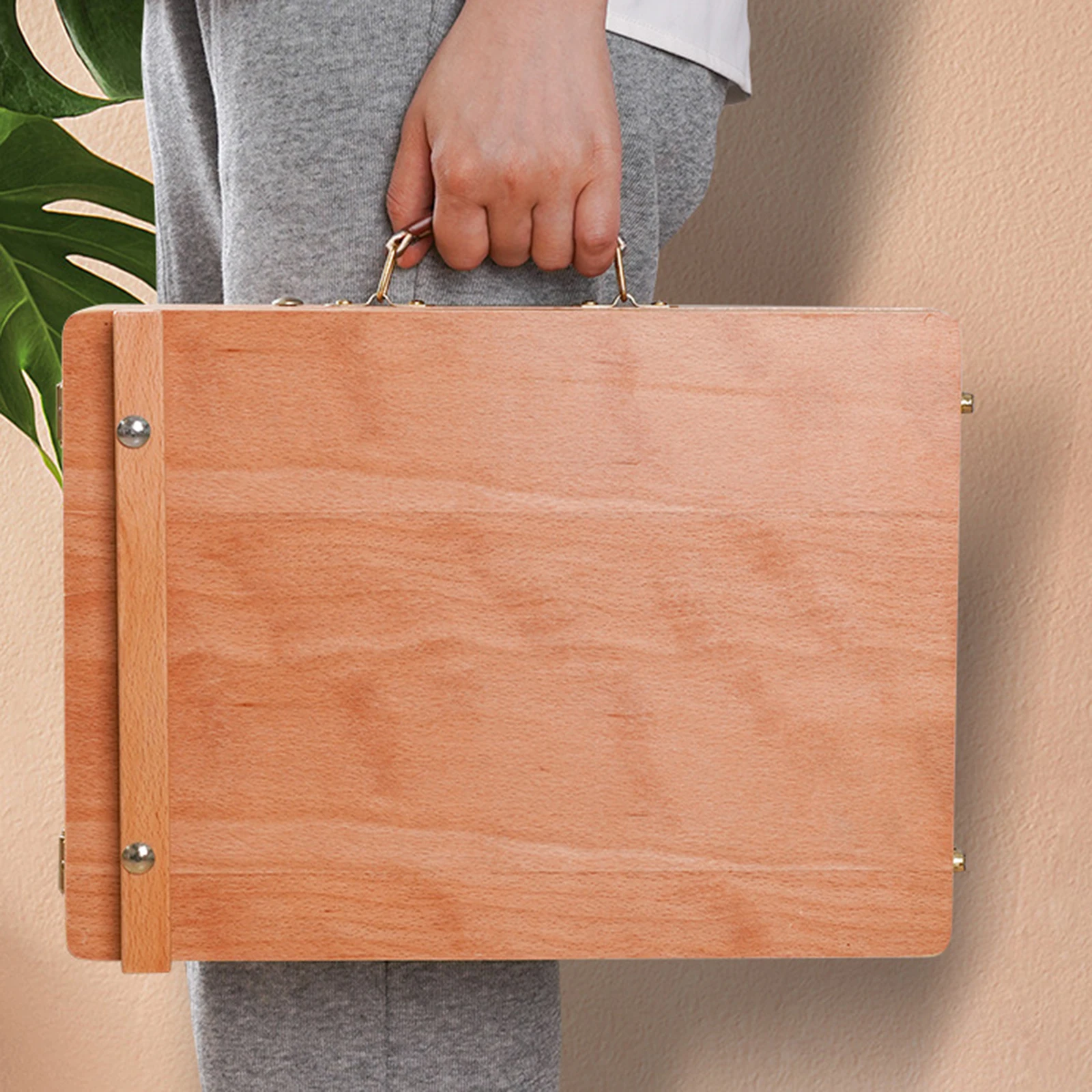 Wooden Table Top Box Easel with Storage Case Portable Painting Easel for Painting Student Beginner Art Storage Case