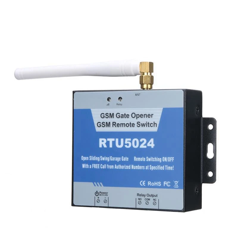 

RTU5024 2G GSM Gate Opener Relay Switch Remote Control Door Access Wireless Door Opener 850/900/1800/1900Mhz