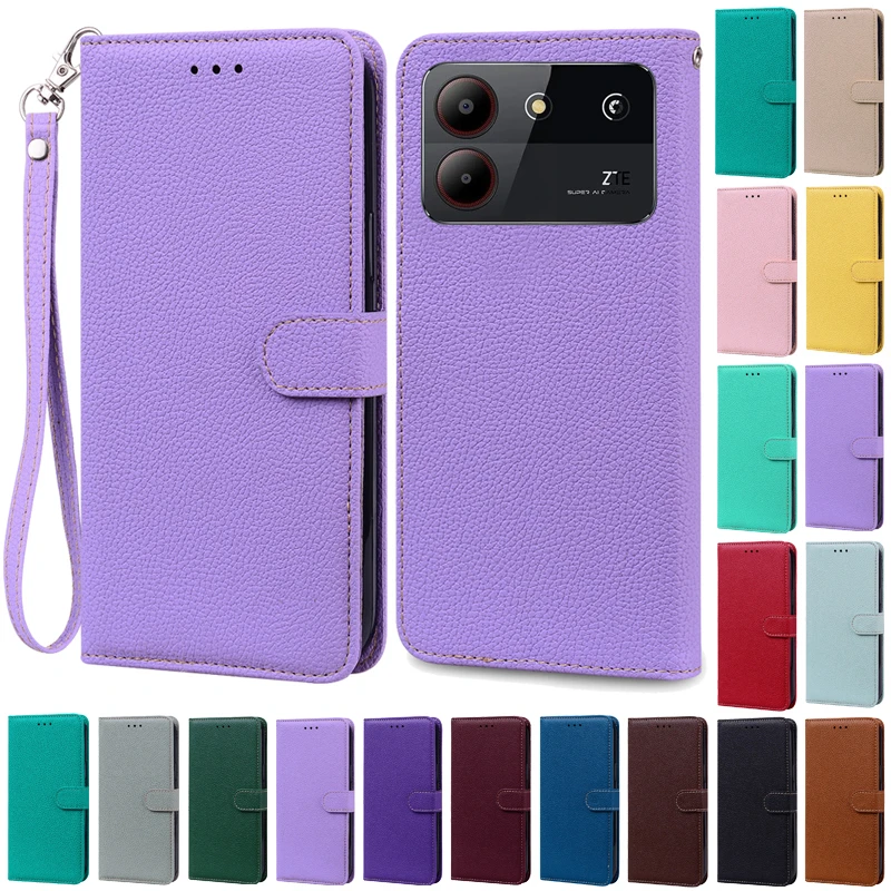 Elegant Leather Wallet Flip Case - Premium Phone Cover with Bumper Protection