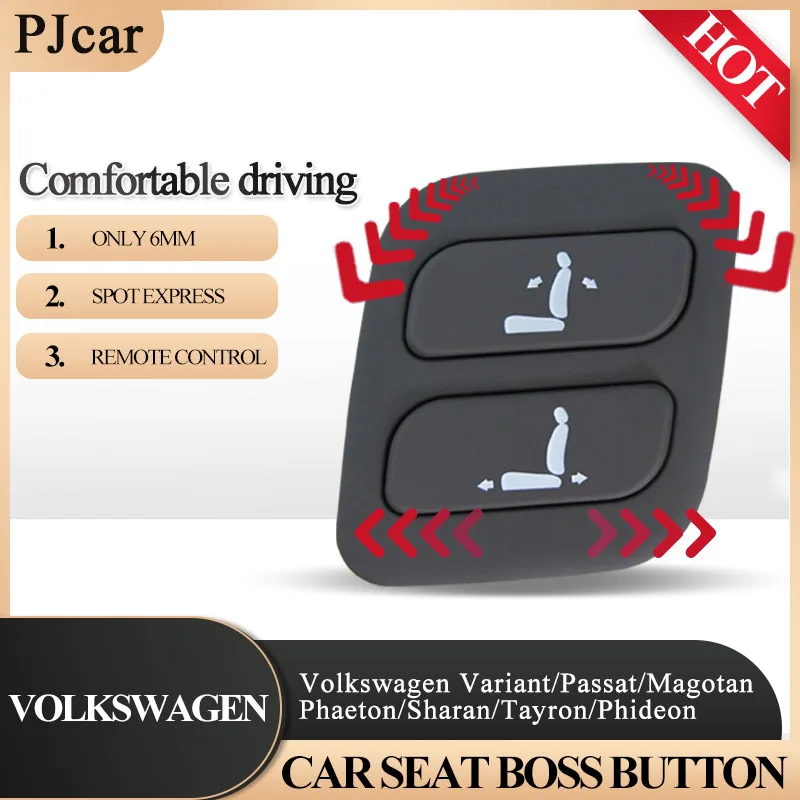 

명사 PJ car for power Seat V.W Phaeton Magotan CC Toureg T-ROC Scirocco Interior Accessories First Officer Wireless Button