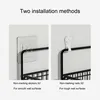 Bathroom Organiser Multifunctional Toiletries Organiser No-Punch Bathroom Shelf Bathroom Kitchen Wall Mount Storage Rack 5