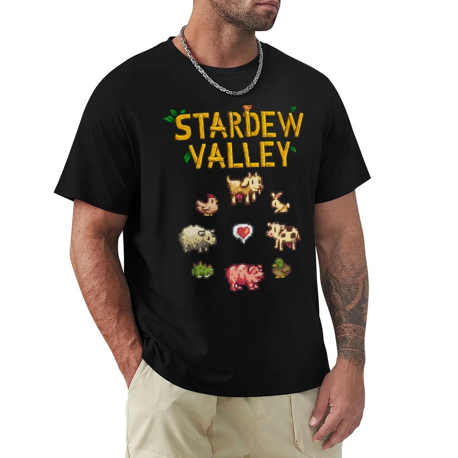 T-Shirt Stardew Valley T-Shirt Grafiche Per Uomo Pack