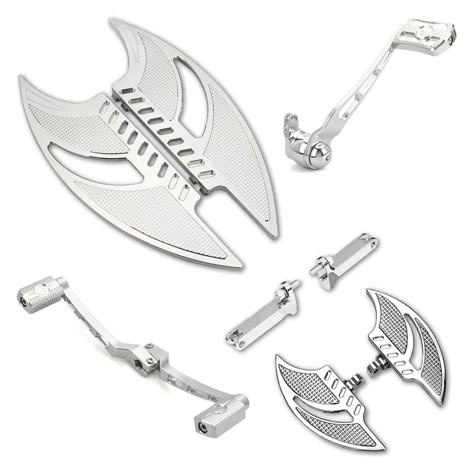 

2008-2022 Chromed Floorboards for harley street glide ultra Fltru Shift Levers passenger footboards electra CVO road king