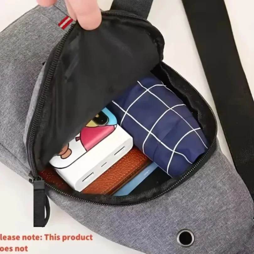 Borsa da petto regolabile per uomini e donne Borsa a tracolla singola con croce diagonale monospalla Borsa da petto in tessuto Oxford - immagine 4