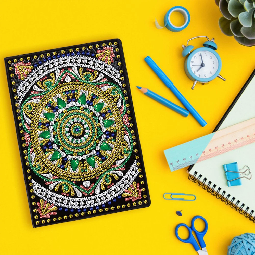 50 Pages Diamond Painting Notebook DIY Flower Mandala Special Shaped  Diamond Embroidery Cross Stitch A5 Notebook Diary Book - AliExpress