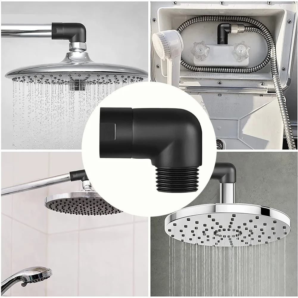 90DegreeShowerHeadElbowAdapterFemaleAndMaleHighQualitySolid