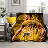 Cristiano R-Ronaldo CR7 Pattern Flannel Throw Blanket,Multi-purpose Holiday Gift Blanket Warm And Soft Blankets All Seasons 3