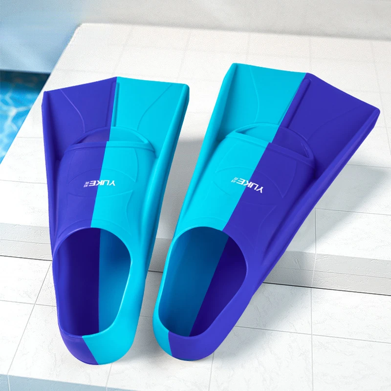 Professional silicone male and female diving fins, short swimming fins, Sicilian competition fins children's fins equipment kit